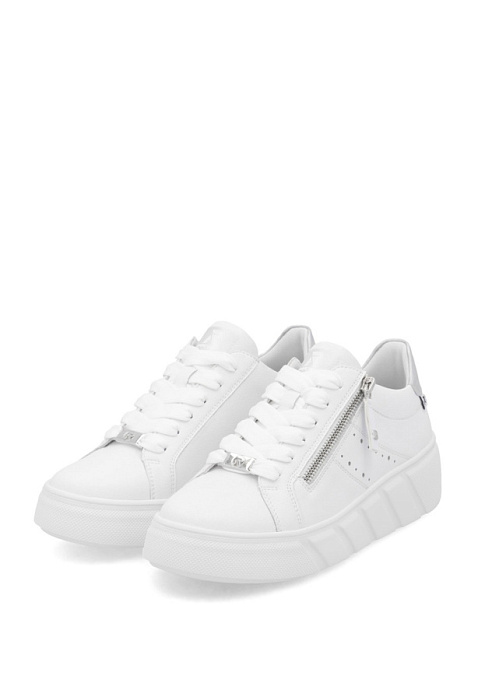 Женские кеды RIEKER белые, артикул W2605-80