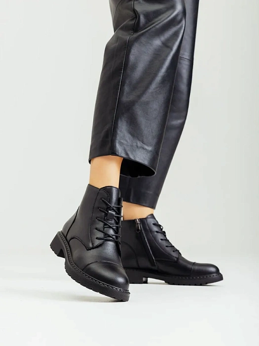 Женские ботинки eObuv черные, артикул 50E-10513-21