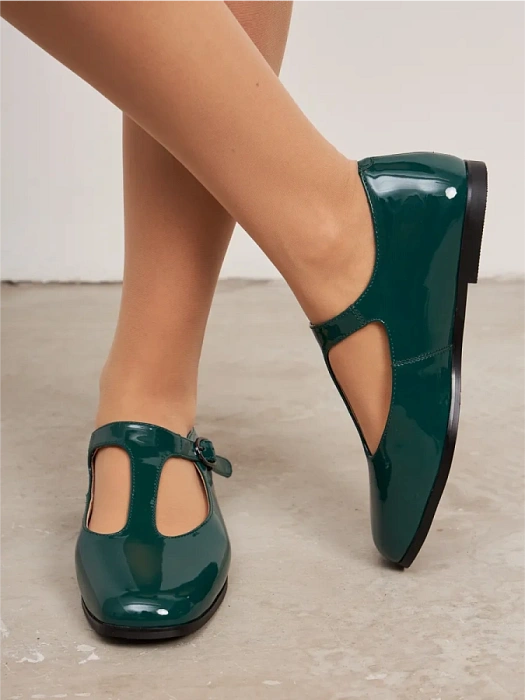 Женские туфли FEDERICA RODARI зеленые, артикул 4E-3730-209-25W