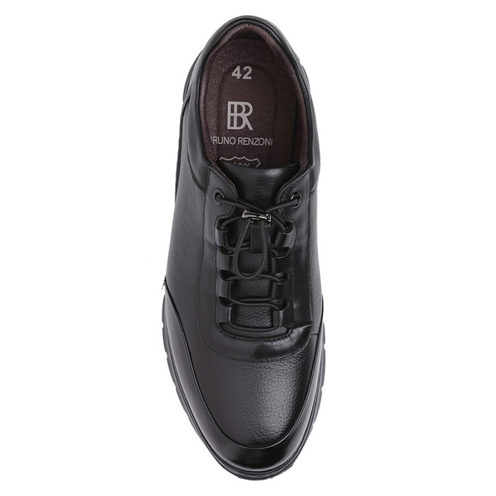 Мужские туфли basic BRUNO RENZONI  черные, артикул YS230A-K4A-1