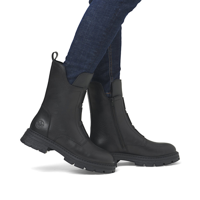 Женские ботинки RIEKER черные, артикул Z9852-00