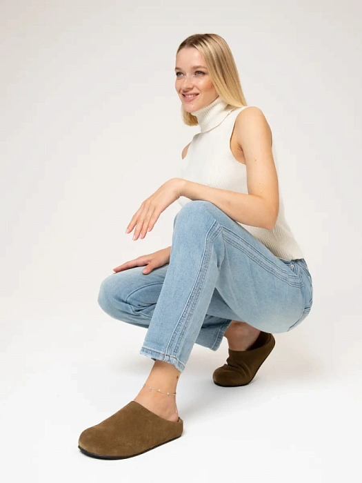 Женские пантолеты SOFIA-ALEXANDRA хаки, артикул LT608-79-1MM-H