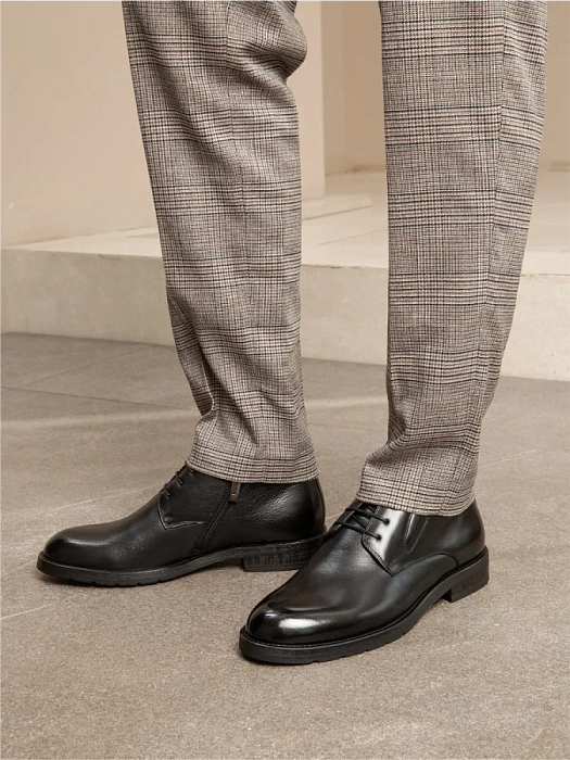 Мужские ботинки BRUNO RENZONI  черные, артикул H011-1