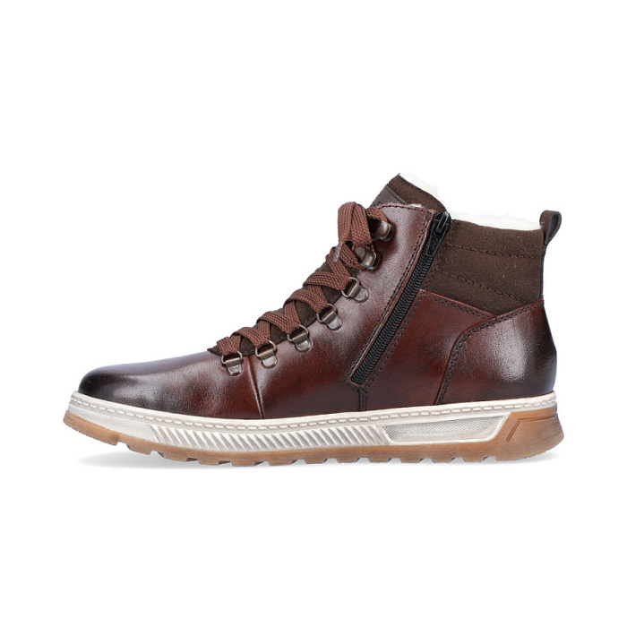 Мужские ботинки basic RIEKER коричневые, артикул 37002-25