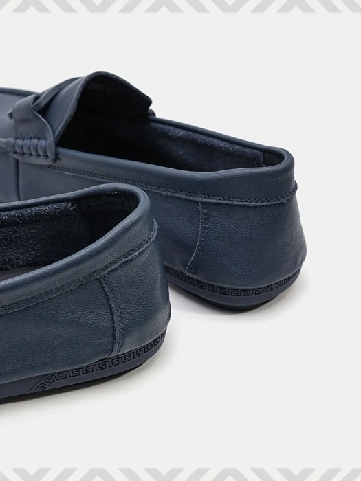 Мужские мокасины BRUNO RENZONI  синие, артикул WL2352-3