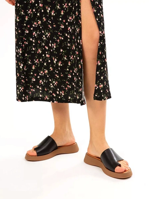 Женские сабо eObuv черные, артикул EO-G-121-24-1