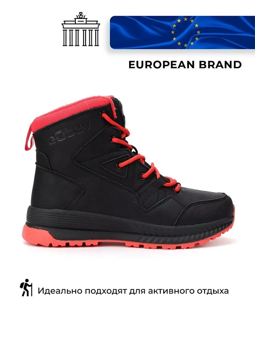 Женские ботинки eObuv черные, артикул 138573/10-01EB