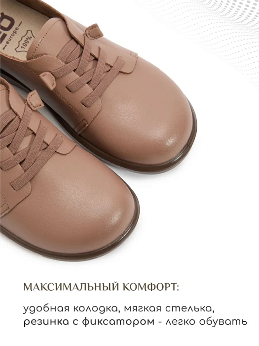 Женские туфли eObuv коричневые, артикул DY25030705