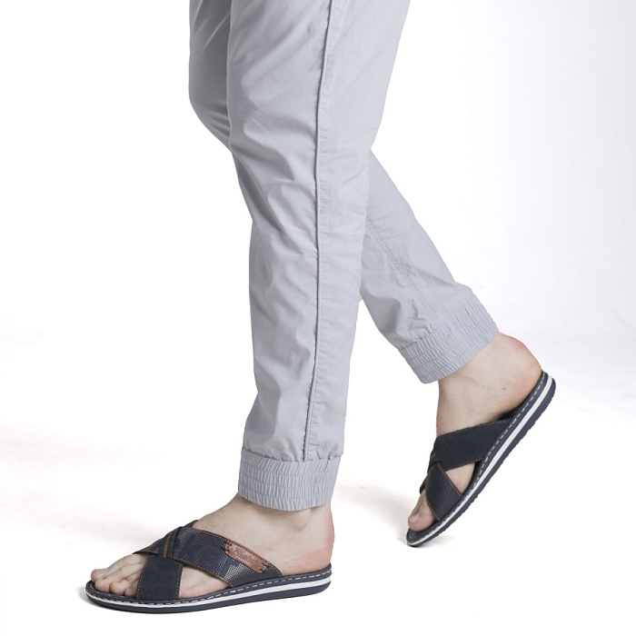 Мужские слайдеры RIEKER синие, артикул 21098-14