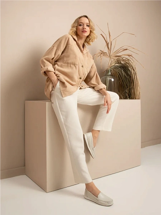 Женские мокасины MARCO TOZZI белые, артикул 2-24600-42-100