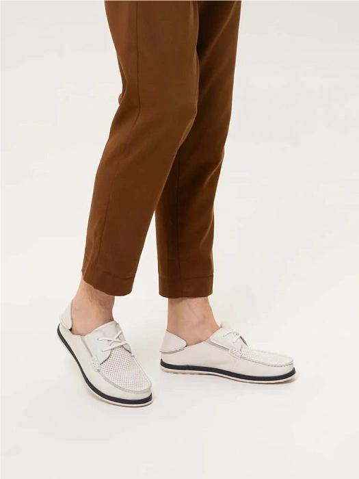 Мужские туфли BRUNO RENZONI  белые, артикул MC1204BB-9G