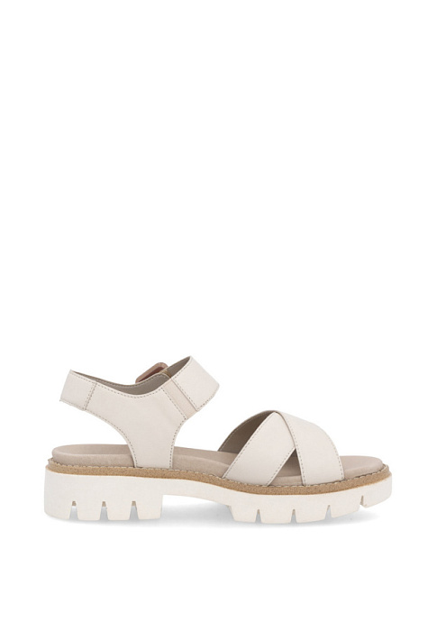 Женские босоножки  REMONTE бежевые, артикул D7950-60