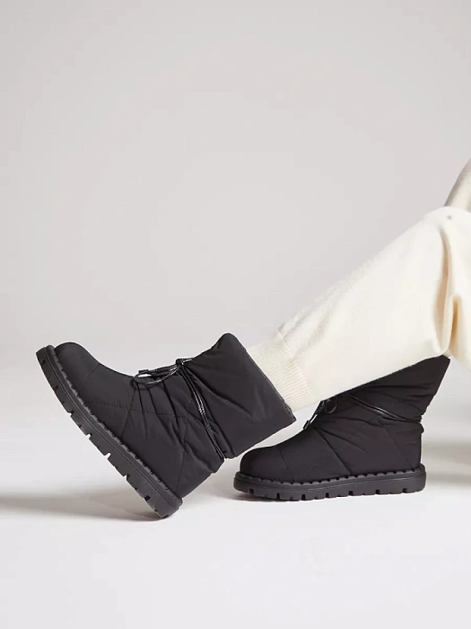 Женские дутики Donna Daniella  черные, артикул 32W9-4-401Z