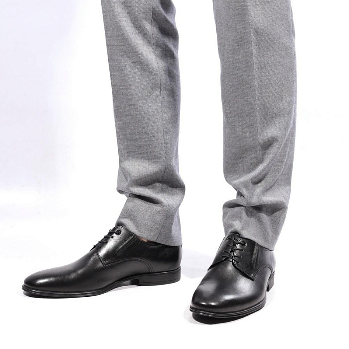 Мужские туфли basic BRUNO RENZONI  черные, артикул 102-1072-262-1