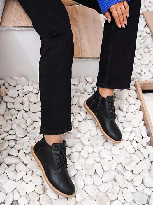 Женские ботинки basic eObuv черные, артикул 100660-PL-01