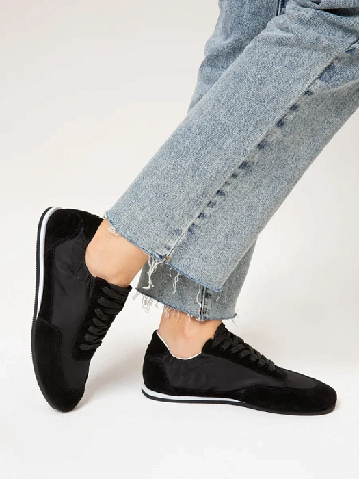 Женские кроссовки SOFIA-ALEXANDRA черные, артикул LT191-2-W