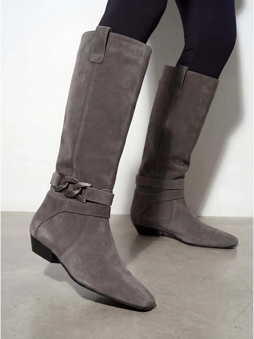 Женские сапоги SOFIA-ALEXANDRA серые, артикул 38E-HF1136-B1481R4-25W