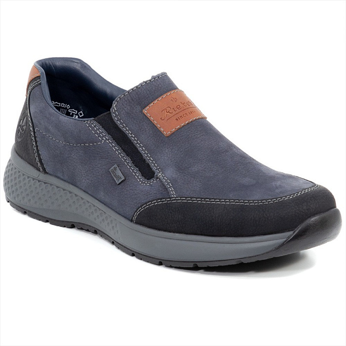 Мужские туфли basic RIEKER синие, артикул B7654-02