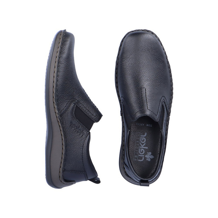 Мужские туфли RIEKER черные, артикул 05264-00