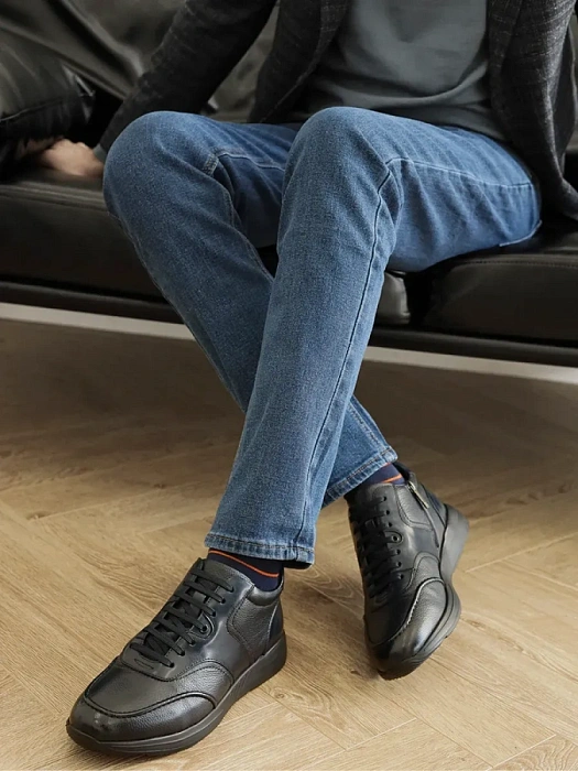 Мужские ботинки basic BRUNO RENZONI  синие, артикул YS920X-H17C-R