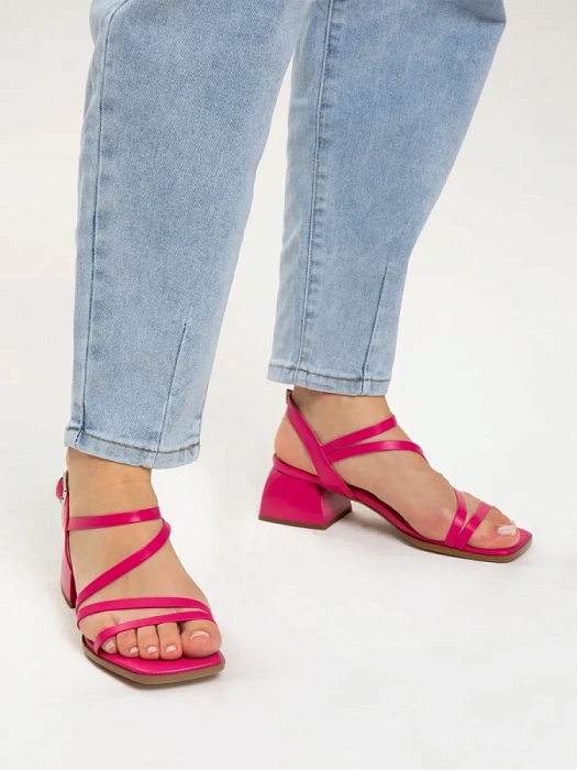 Женские босоножки  FEDERICA RODARI розовые, артикул 17E-H269-CT169-12Y