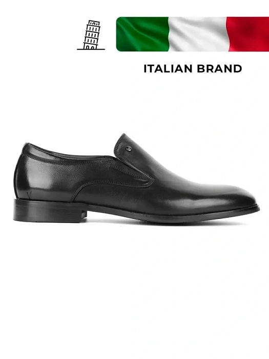 Мужские туфли basic BRUNO RENZONI  черные, артикул 5381A-905A