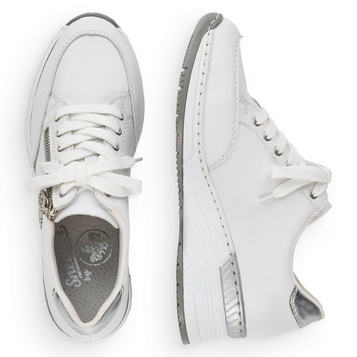 Женские кроссовки RIEKER белые, артикул N4335-80