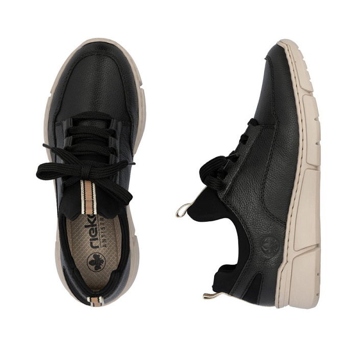 Женские кроссовки RIEKER черные, артикул M0151-00