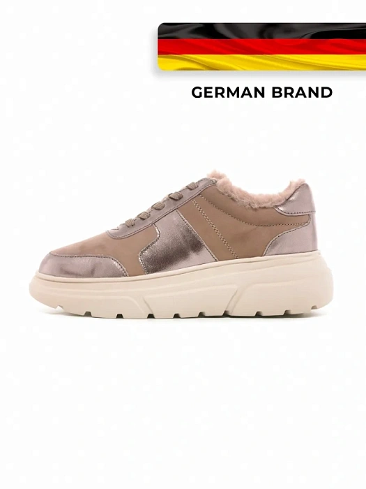 Женские кроссовки CAPRICE бежевые, артикул 9-23704-41-345