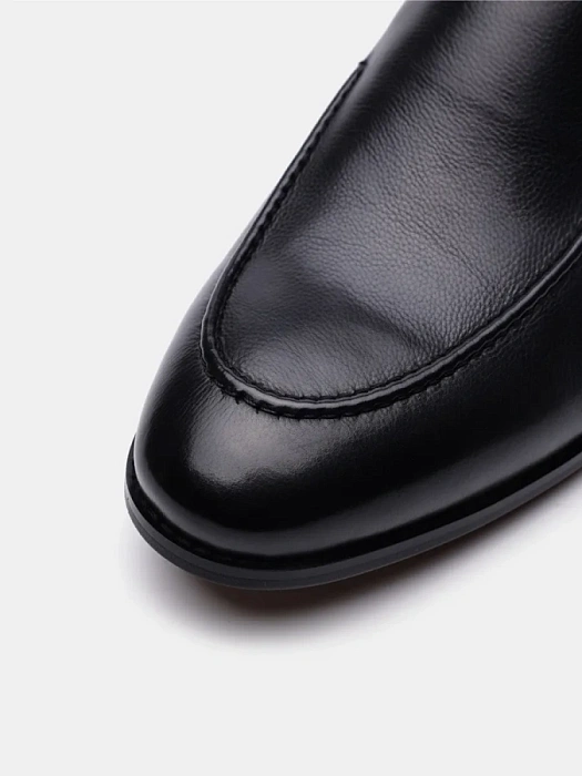 Мужские лоферы BRUNO RENZONI  черные, артикул F628A-90A