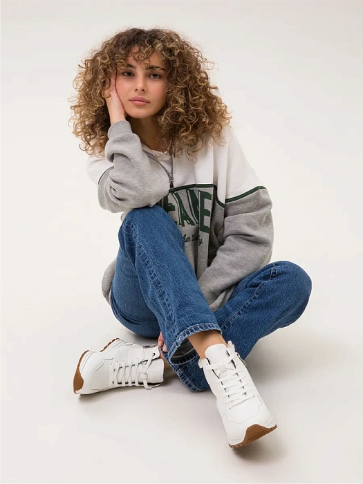 Женские ботинки Donna Daniella  белые, артикул NU412-011