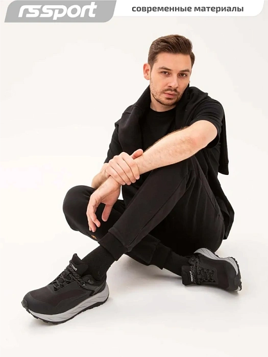 Мужские кроссовки RS SPORT черные, артикул LEKNESS-3/black/M