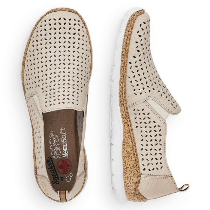 Женские туфли RIEKER бежевые, артикул N4251-60