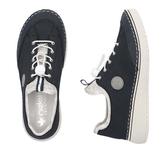 Женские туфли RIEKER синие, артикул 50958-14