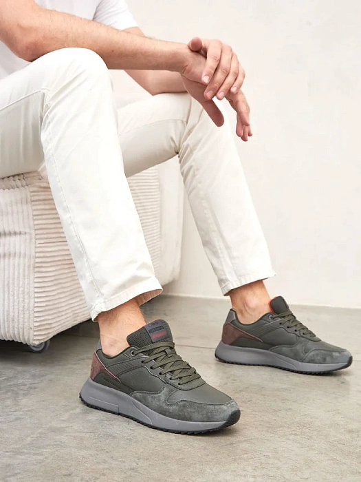 Мужские кроссовки STROBBS хаки, артикул C3480-19