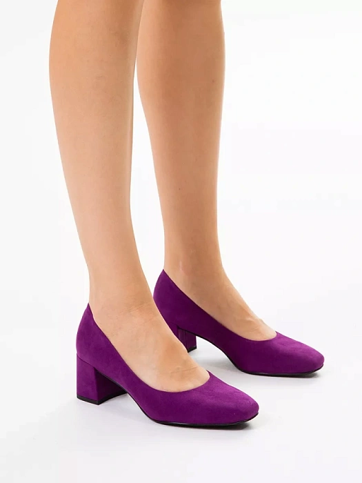 Женские туфли лодочки basic MARCO TOZZI сиреневые, артикул 2-22424-42-587