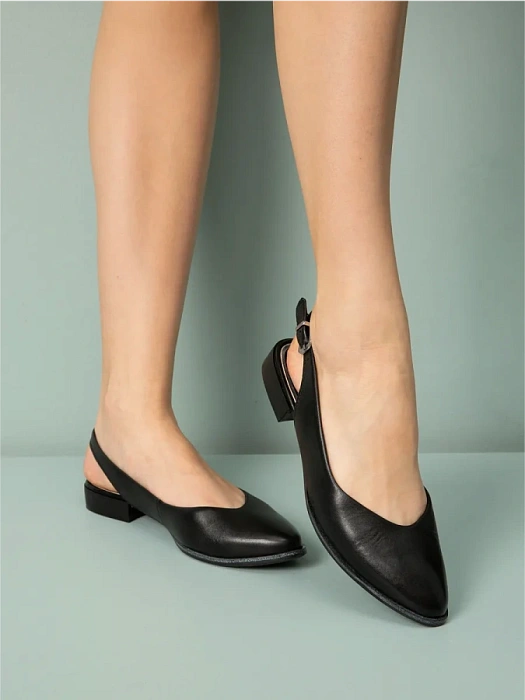 Женские слингбэки MARCO TOZZI черные, артикул 2-29408-42-001