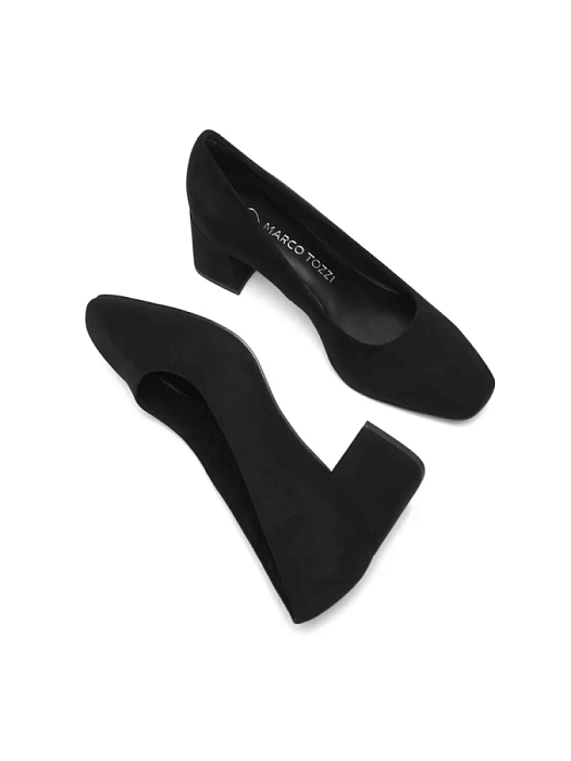 Женские туфли лодочки basic MARCO TOZZI черные, артикул 2-22424-42-001