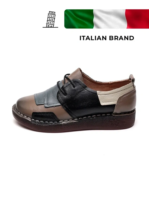 Женские туфли eObuv бежевые, артикул DB8369-7.(W21)