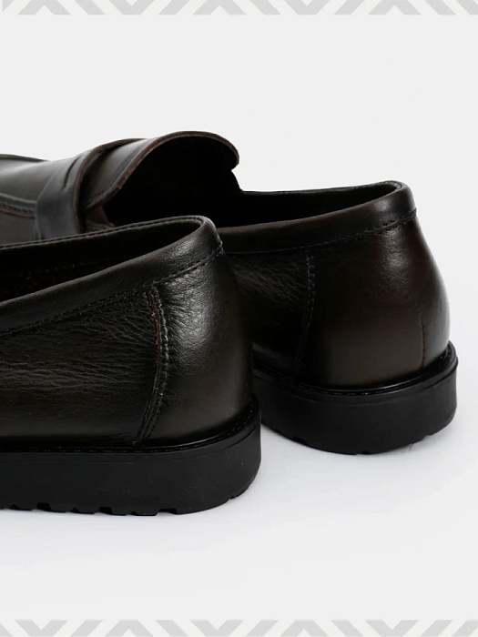 Мужские лоферы BRUNO RENZONI  коричневые, артикул 788505-0