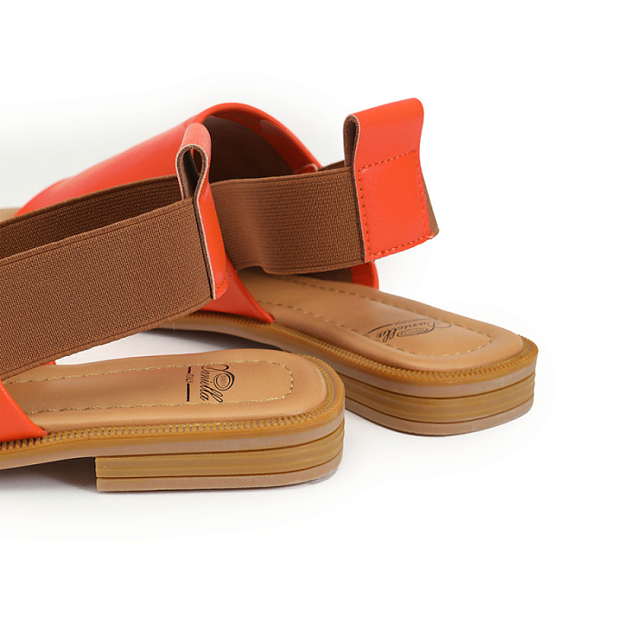 Женские босоножки  Donna Daniella  оранжевые, артикул 51-BKO1-2-113