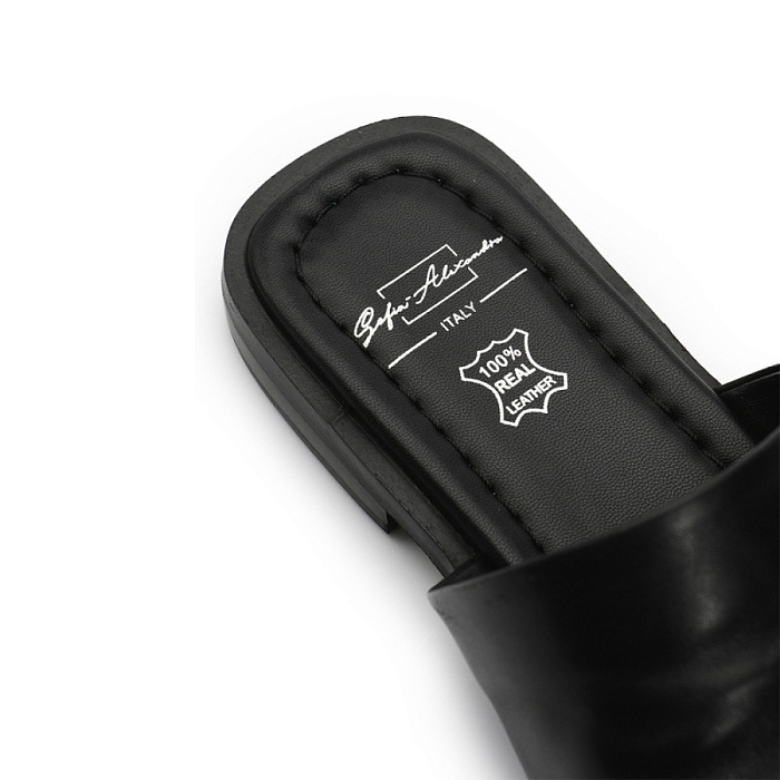 Женские шлепанцы SOFIA-ALEXANDRA черные, артикул 38E-HF1221-6100L1