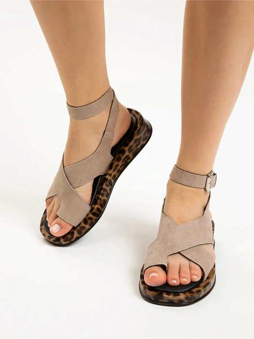 Женские босоножки  SOFIA-ALEXANDRA бежевые, артикул SA20391-WL