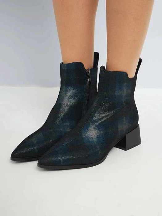 Женские ботильоны FEDERICA RODARI синие, артикул 7E-3C515-977