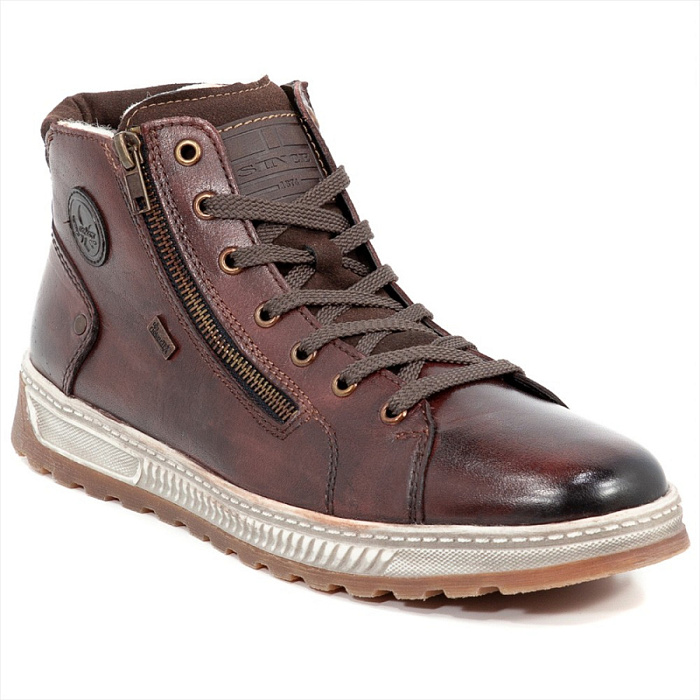 Мужские ботинки basic RIEKER коричневые, артикул 37021-25
