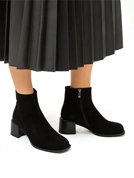 Женские ботильоны SOFIA-ALEXANDRA черные, артикул 17E-16614-H01