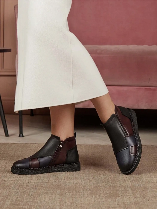 Женские ботинки eObuv комбинированные, артикул RQ540-010