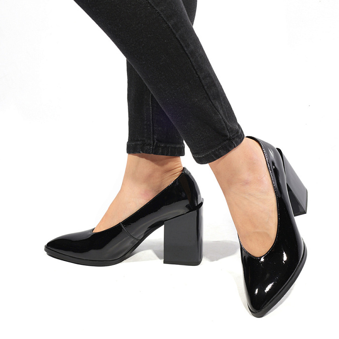 Женские туфли лодочки basic FEDERICA RODARI черные, артикул 7EOB-FH2101-806-1-P333