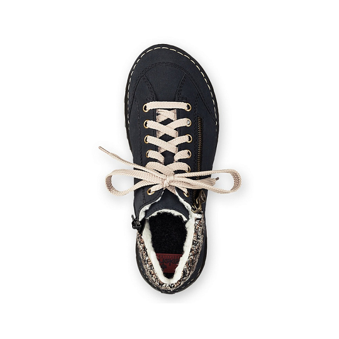 Женские ботинки basic RIEKER синие, артикул 51523-14