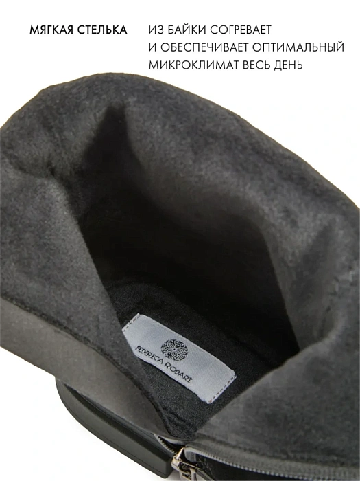 Женские полусапоги FEDERICA RODARI черные, артикул 17E-Z18060-25W